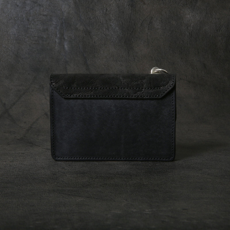 【2025 MOTOR SPECIAL】RW8 エレファント × マットバケッタ ≪BLACK≫ トラッカーズミドルウォレット