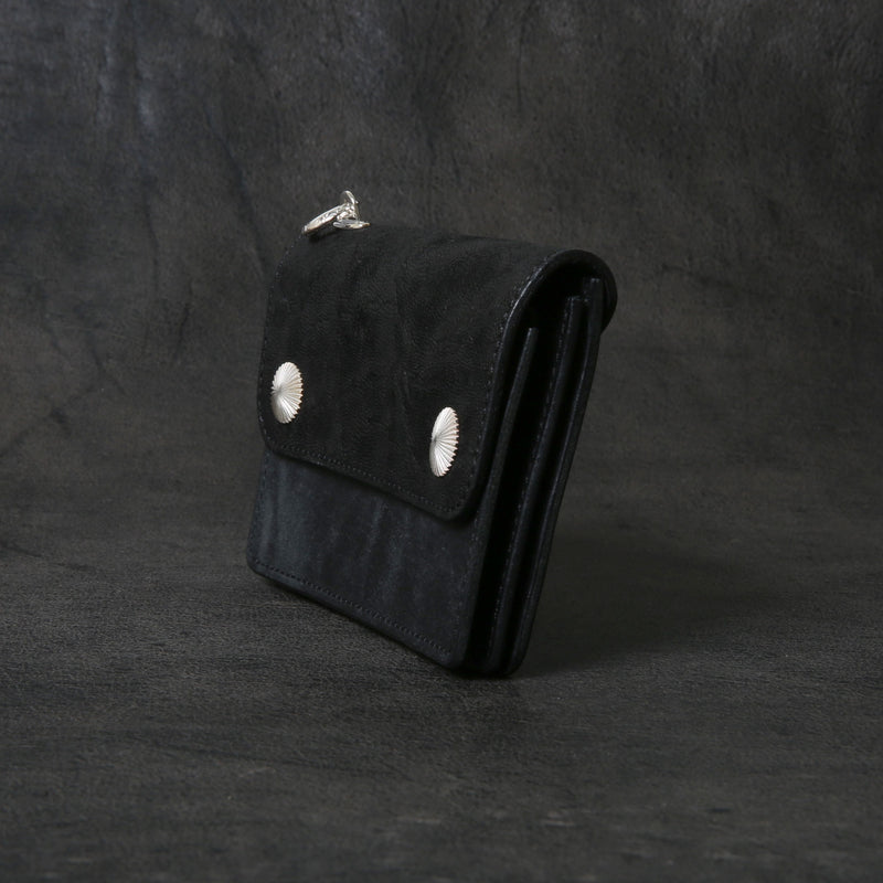 【2025 MOTOR SPECIAL】RW8 エレファント × マットバケッタ ≪BLACK≫ トラッカーズミドルウォレット