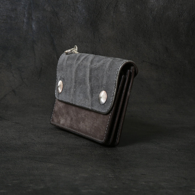 【2025 MOTOR SPECIAL】RW8 エレファント × マットバケッタ ≪GRAY≫ トラッカーズミドルウォレット