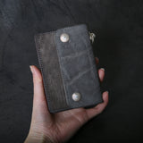 【2025 MOTOR SPECIAL】RW8 エレファント × マットバケッタ ≪GRAY≫ トラッカーズミドルウォレット