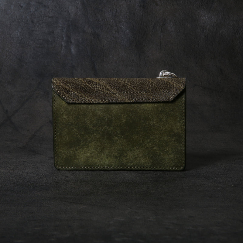 【2025 MOTOR SPECIAL】RW8 エレファント × マットバケッタ ≪GREEN≫ トラッカーズミドルウォレット