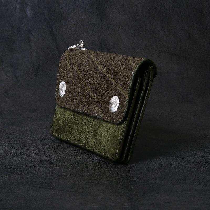 【2025 MOTOR SPECIAL】RW8 エレファント × マットバケッタ ≪GREEN≫ トラッカーズミドルウォレット