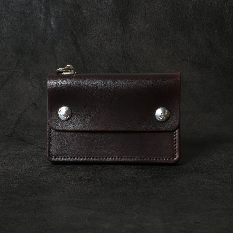 【2025 MOTOR SPECIAL】RW8 ハンドダイ・イタリアンホースバット ≪BROWN≫ トラッカーズミドルウォレット