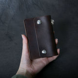 【2025 MOTOR SPECIAL】RW8 ハンドダイ・イタリアンホースバット ≪BROWN≫ トラッカーズミドルウォレット