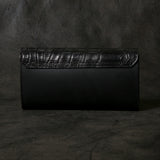 【2025 MOTOR SPECIAL】HLW2 ハンドダイ・クロコ ≪BLACK≫ "HIDEO MOTOIKE" ロングウォレット