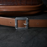 【2025 MOTOR SPECIAL】HBAG1 ハンドダイ・ヌメクロコ ≪BROWN≫ "HIDEO MOTOIKE" ボディバッグ