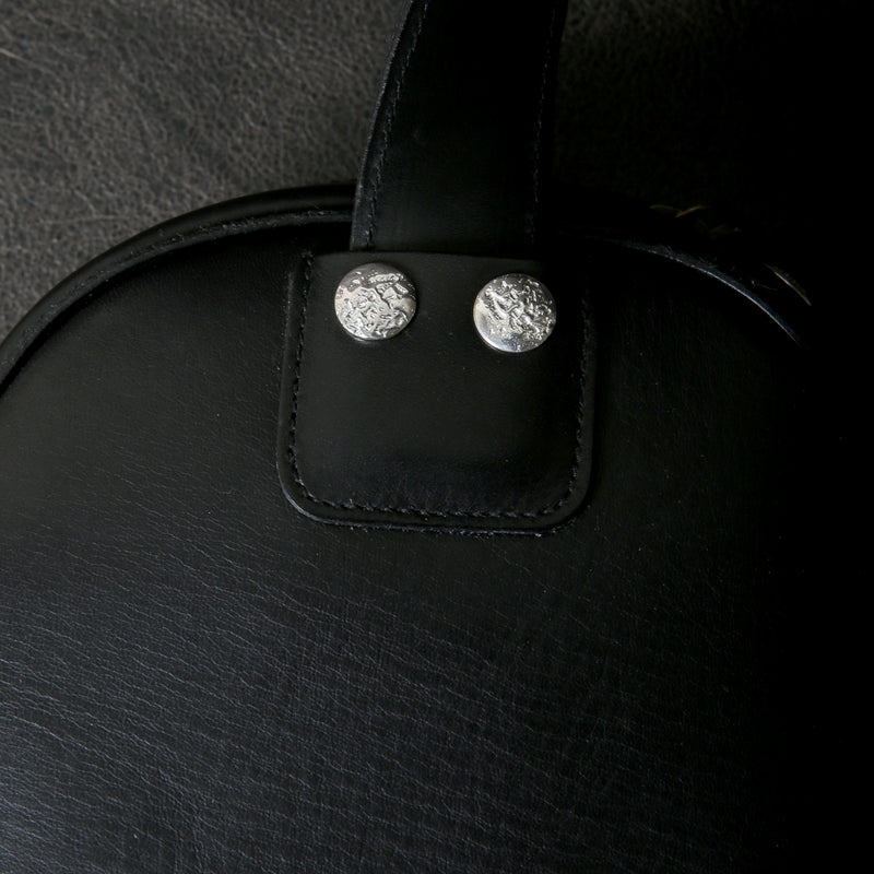 【2025 MOTOR SPECIAL】HBAG1 ハンドダイ・ヌメクロコ ≪BLACK≫ "HIDEO MOTOIKE" ボディバッグ