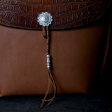 【2025 MOTOR SPECIAL】HBAG2 ハンドダイ・ヌメクロコ ≪BROWN≫ "HIDEO MOTOIKE" ショルダーバッグ