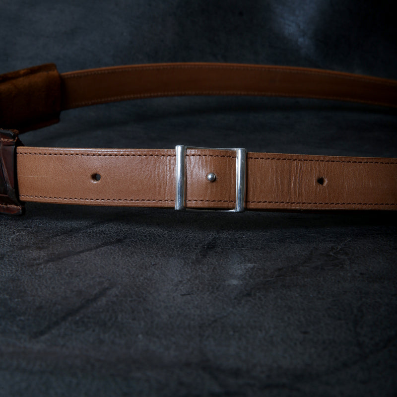 【2025 MOTOR SPECIAL】HBAG2 ハンドダイ・ヌメクロコ ≪BROWN≫ "HIDEO MOTOIKE" ショルダーバッグ