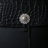 【2025 MOTOR SPECIAL】HBAG2 ハンドダイ・ヌメクロコ ≪BLACK≫ "HIDEO MOTOIKE" ショルダーバッグ