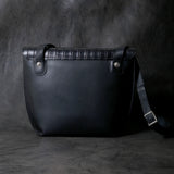 【2025 MOTOR SPECIAL】HBAG2 ハンドダイ・ヌメクロコ ≪BLACK≫ "HIDEO MOTOIKE" ショルダーバッグ