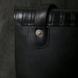 【2025 MOTOR SPECIAL】HBAG2 ハンドダイ・ヌメクロコ ≪BLACK≫ "HIDEO MOTOIKE" ショルダーバッグ