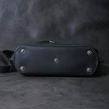 【2025 MOTOR SPECIAL】HBAG2 ハンドダイ・ヌメクロコ ≪BLACK≫ "HIDEO MOTOIKE" ショルダーバッグ