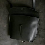 【2025 MOTOR SPECIAL】HBAG2 ハンドダイ・ヌメクロコ ≪BLACK≫ "HIDEO MOTOIKE" ショルダーバッグ