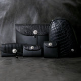 【2025 MOTOR SPECIAL】HLW2 ハンドダイ・クロコ ≪BLACK≫ "HIDEO MOTOIKE" ロングウォレット