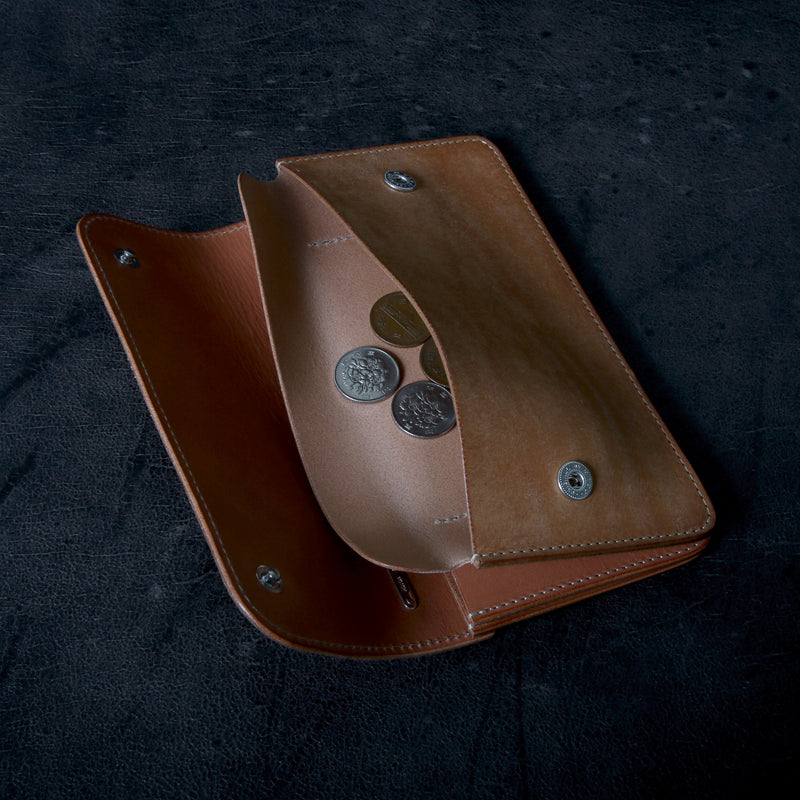 【2025 MOTOR SPECIAL】RLW1 ハンドダイ・イタリアンホースバット ≪BROWN≫ トラッカーズロングウォレット