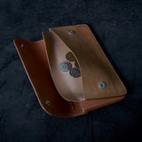 【2025 MOTOR SPECIAL】RLW1 ハンドダイ・イタリアンホースバット ≪BLACK≫ トラッカーズロングウォレット