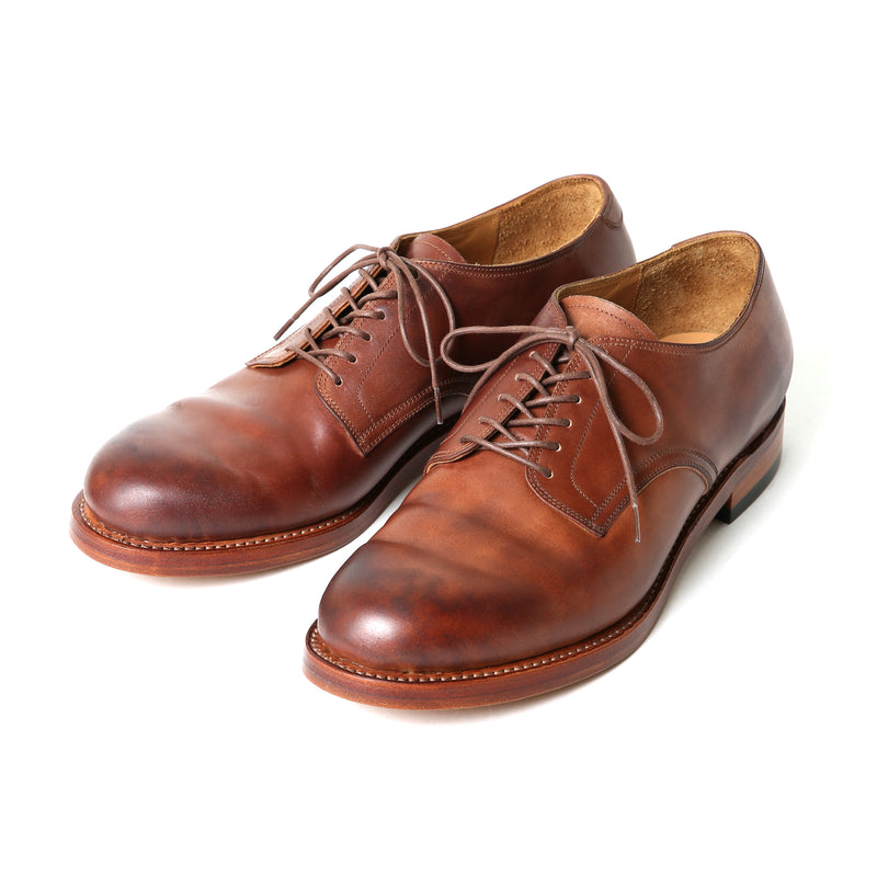 【2024SS COLLECTION】MOTO #2151 ITALIAN CORDOVAN PLAIN TOE SHOES LIGHT BROWN イタリアンコードバン プレーントゥシューズ ライトブラウン