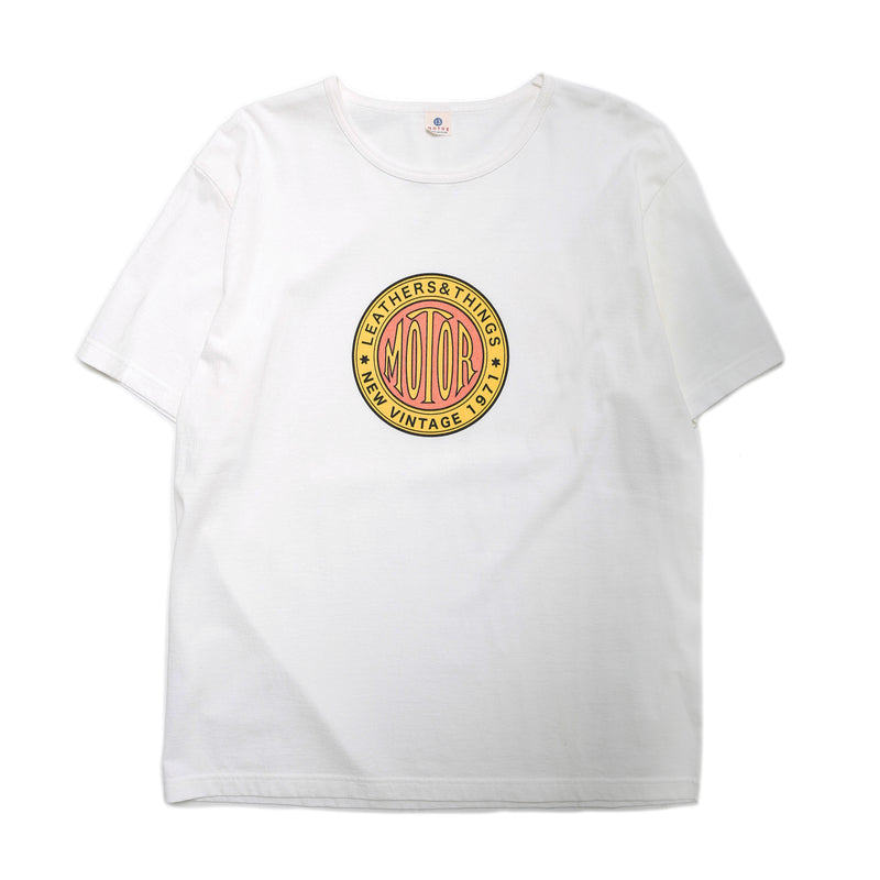 【2024SS COLLECTION】"MOTOR NEW VINTAGE"  LOGO T-SHIRTS  プリントロゴTシャツ
