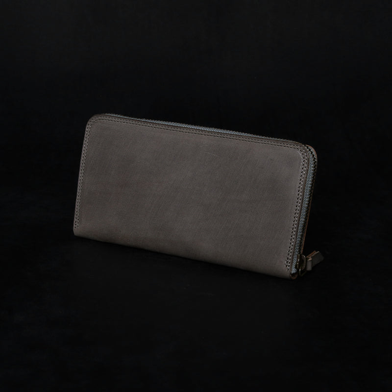 【2023スペシャル 】 FW1 墨染めクロコ × イタリアンバケッタ ロングウォレット