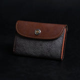 【2025 SPECIAL】W6 フルグレインブライドルレザー × ロシアンカーフ ≪BROWN≫ ミドルウォレット