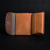 【2025 SPECIAL】W6 フルグレインブライドルレザー × ロシアンカーフ ≪BROWN≫ ミドルウォレット