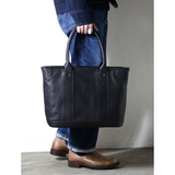 【2026 NEW COLLECTION】BAG62 ≪BLACK≫ OILED COW LEATHER ZIP TOTE BAG  オイルドカウレザージップトートバッグ