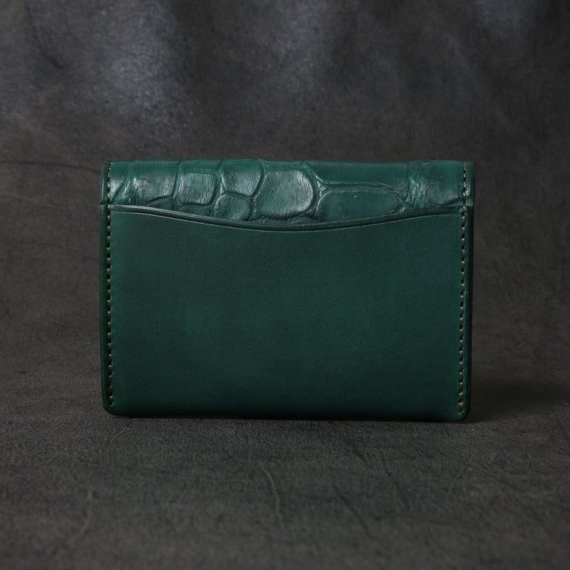 【2025 SPECIAL】C3 ハンドダイ・ヌメクロコ × ハンドダイ・ベルギーヌメ ≪GREEN≫ カード＆コインケース