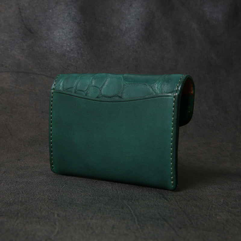 【2025 SPECIAL】C3 ハンドダイ・ヌメクロコ × ハンドダイ・ベルギーヌメ ≪GREEN≫ カード＆コインケース