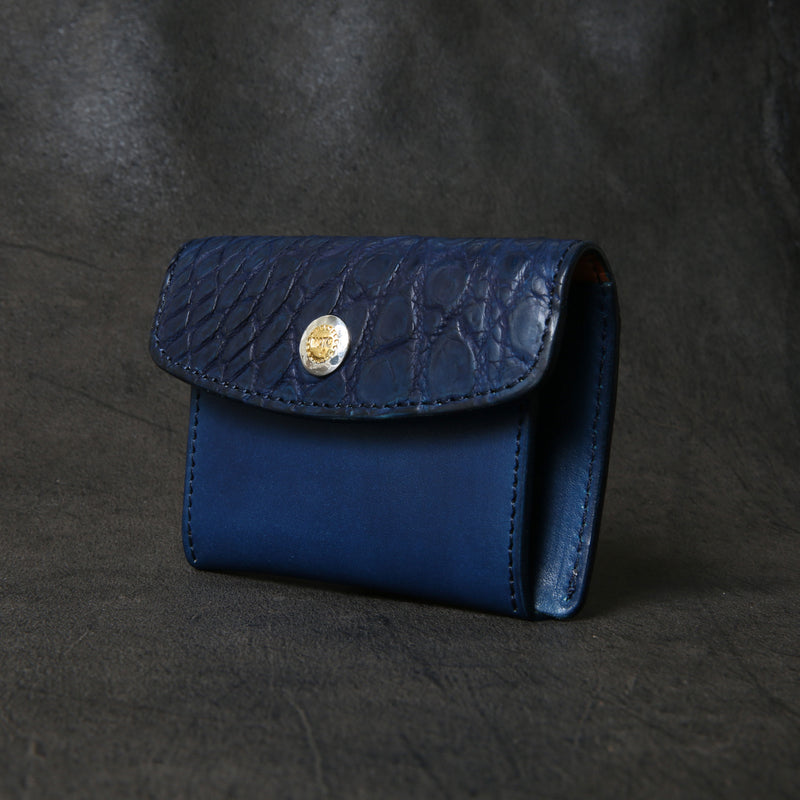 【2025 SPECIAL】C3 ハンドダイ・ヌメクロコ × ハンドダイ・ベルギーヌメ ≪NAVY≫ カード＆コインケース