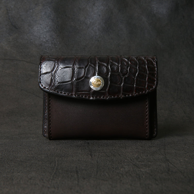 【2025 SPECIAL】C3 ハンドダイ・ヌメクロコ × ハンドダイ・ベルギーヌメ ≪BROWN≫ カード＆コインケース