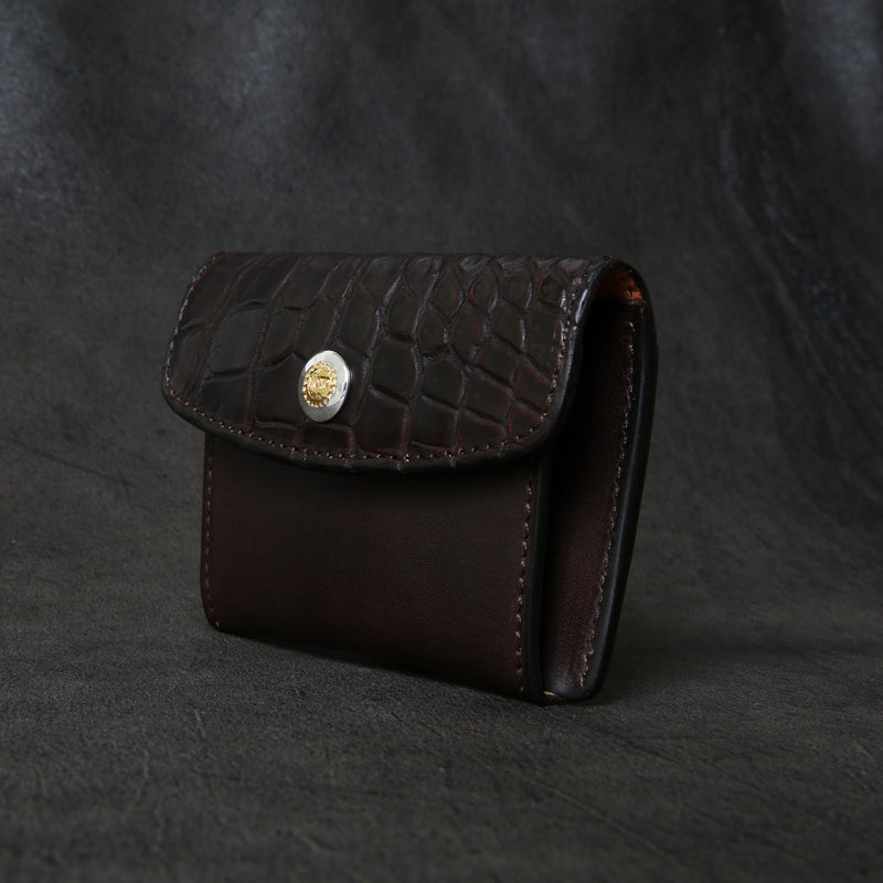 【2025 SPECIAL】C3 ハンドダイ・ヌメクロコ × ハンドダイ・ベルギーヌメ ≪BROWN≫ カード＆コインケース