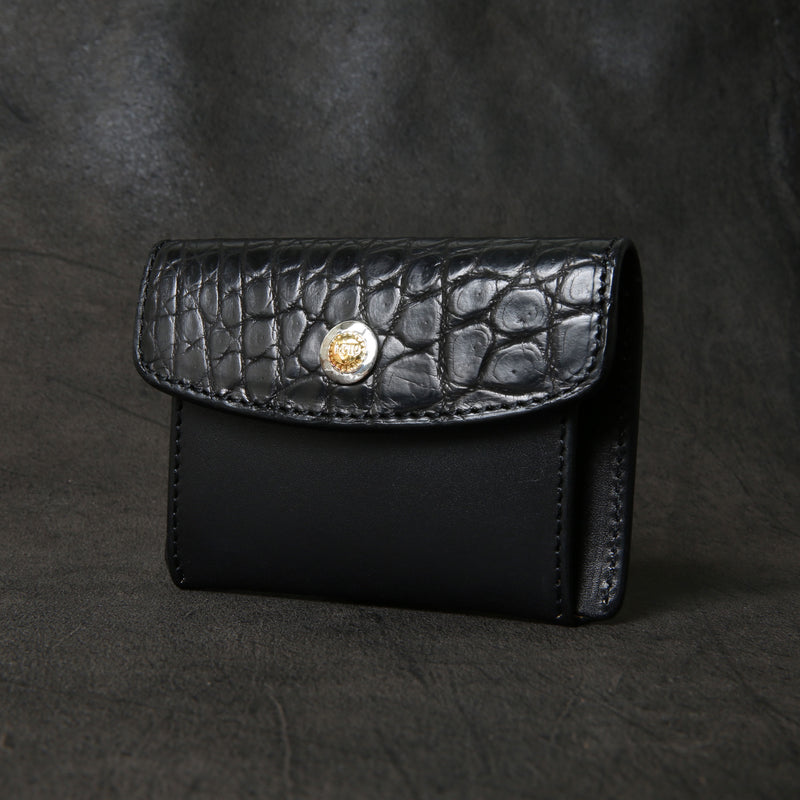 【2025 SPECIAL】C3 ハンドダイ・ヌメクロコ × ハンドダイ・ベルギーヌメ ≪BLACK≫ カード＆コインケース