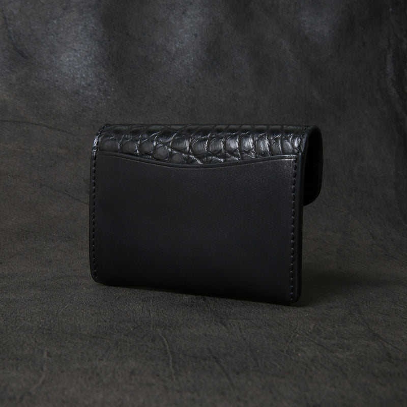 【2025 SPECIAL】C3 ハンドダイ・ヌメクロコ × ハンドダイ・ベルギーヌメ ≪BLACK≫ カード＆コインケース