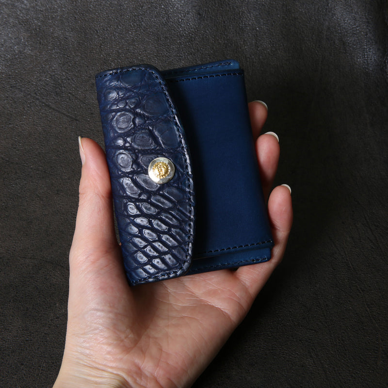 【2025 SPECIAL】C3 ハンドダイ・ヌメクロコ × ハンドダイ・ベルギーヌメ ≪NAVY≫ カード＆コインケース