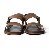 【2025 NEW COLLECTION】#16400 HORSEBUTT ≪SMOOTH BROWN≫ DOUBLE BELT SANDAL ホースバットダブルベルトサンダル