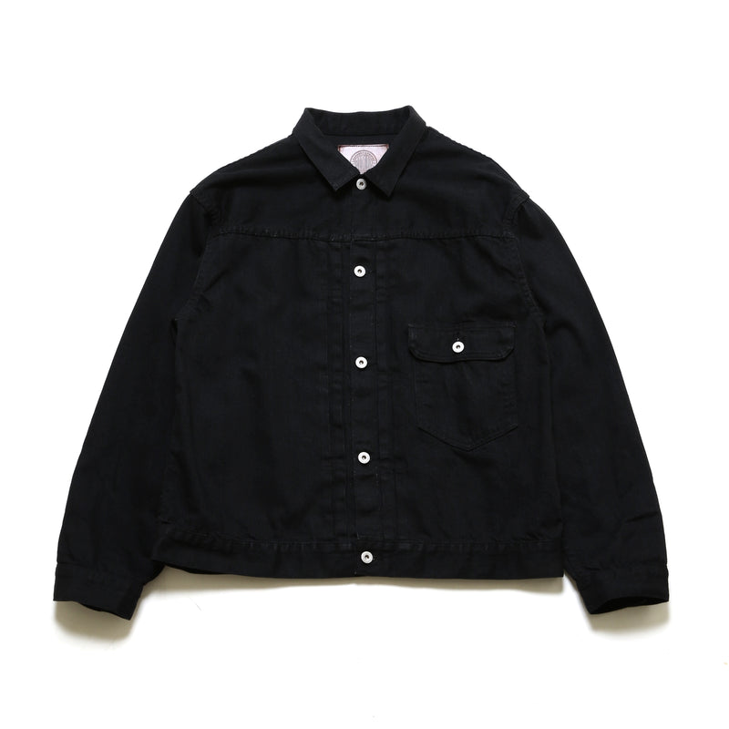 【2025SS COLLECTION】RCL6B ≪BLACK≫ "MOTOR NEW VINTAGE"  BLACK DENIM JACKET ブラックデニムジャケット