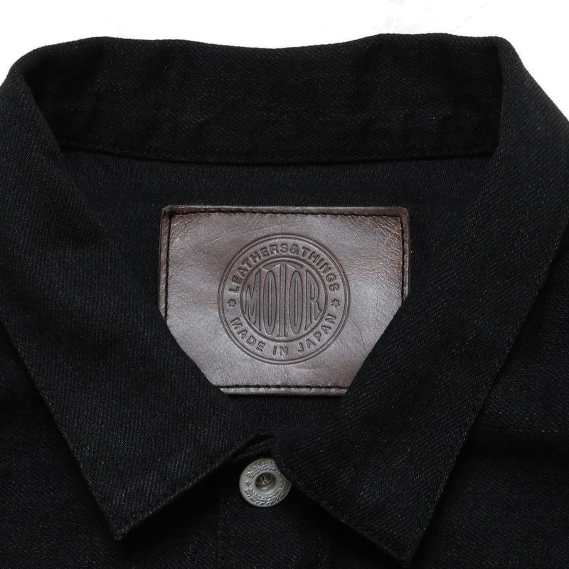 【2025SS COLLECTION】RCL6B ≪BLACK≫ "MOTOR NEW VINTAGE"  BLACK DENIM JACKET ブラックデニムジャケット