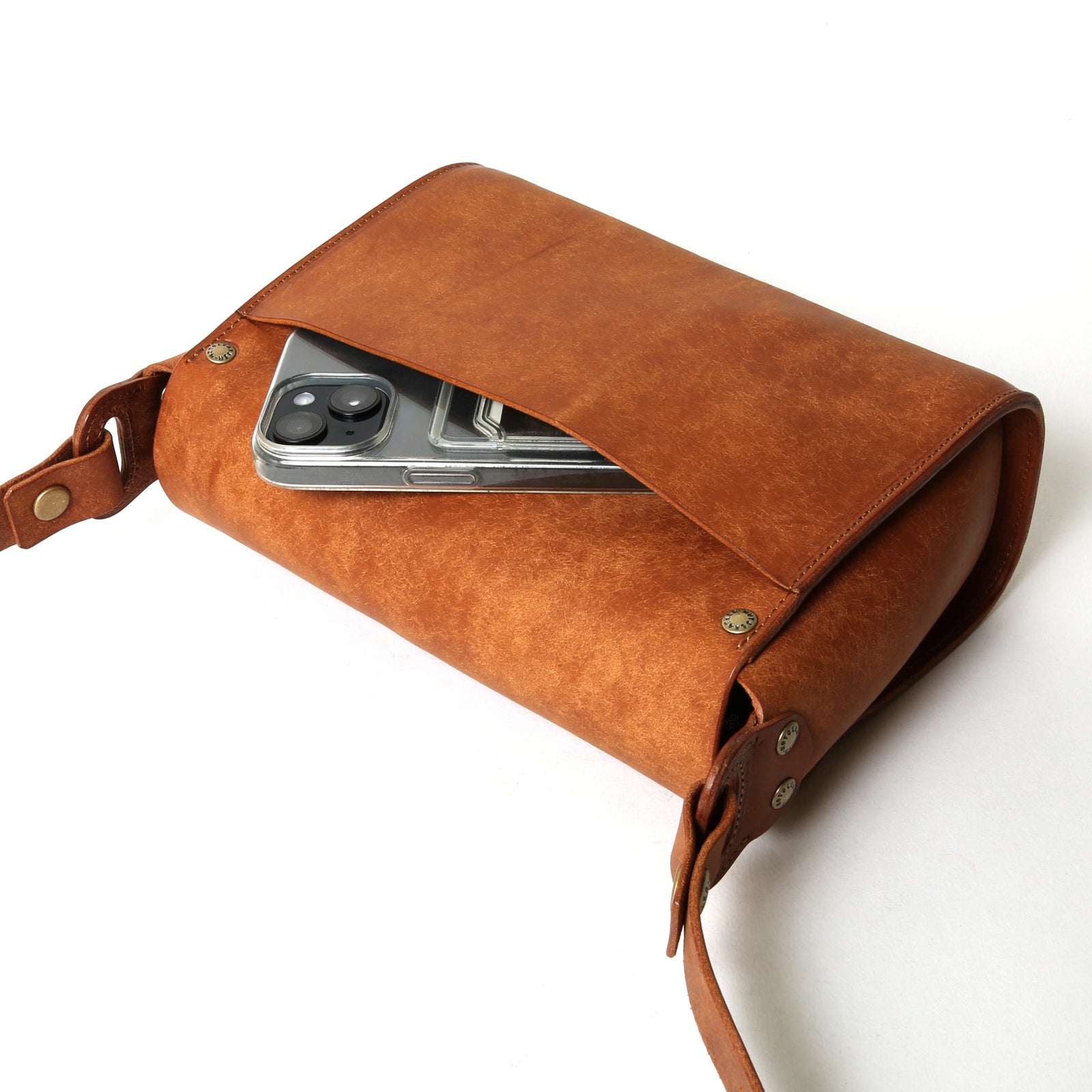 BAG71 ≪BLUE≫ ITALIAN COW LEATHER FLAP MINI SHOULDER BAG フラップ