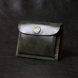 【2025 SPECIAL】W9 ロカドコードバン ≪ムラ染GREEN≫ コンパクトウォレット