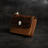 【2026 MOTOR SPECIAL】RW10 ハンドダイ・ヌメクロコ ≪BROWN≫ トラッカーズミニウォレット