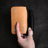 【2026 MOTOR SPECIAL】RW8 イタリアンコードバン ≪BLACK≫ トラッカーズミドルウォレット