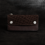 【2026 MOTOR SPECIAL】RLW3 エレファント × マットバケッタ ≪ESPRESSO BROWN≫ トラッカーズロングウォレット