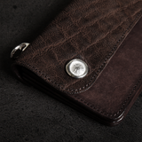 【2026 MOTOR SPECIAL】RLW3 エレファント × マットバケッタ ≪ESPRESSO BROWN≫ トラッカーズロングウォレット