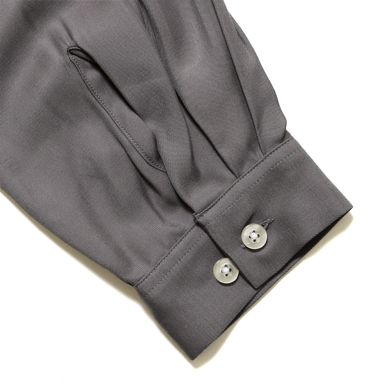 RCL62 ≪GRAY≫ "MOTOR NEW VINTAGE" RAYON LONG SLEEVE OPEN COLLAR SHIRTSレーヨン開襟長袖シャツ