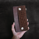 【2026 MOTOR SPECIAL】RLW3 エレファント × マットバケッタ ≪ESPRESSO BROWN≫ トラッカーズロングウォレット
