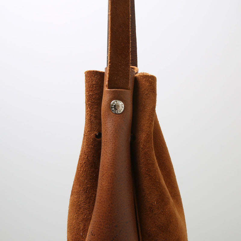 【LIMITED】RBAG21 ≪BROWN SUEDE≫ MOTOR DRAWSTRING BAG / 巾着ショルダーバッグ ブラウンスウェード