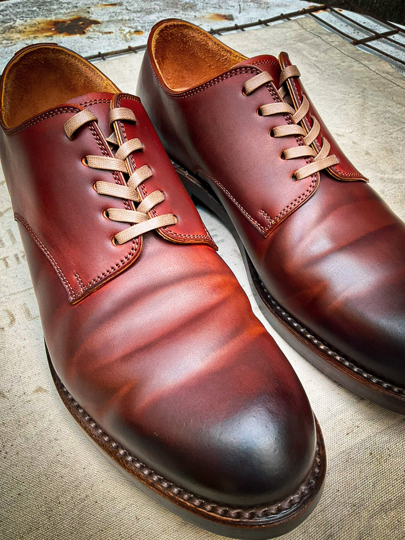 【LIMITED COLOR】 #2100 CORDOVAN PLAIN TOE SHOES MEDIUM BROWN コードバンプレーントゥシューズ ミディアムブラウン