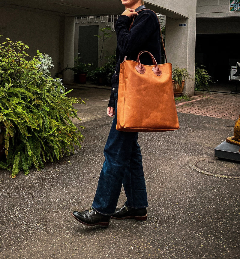 MOTO BAG46 OILED COW でかける 2WAY BAG , LARGE