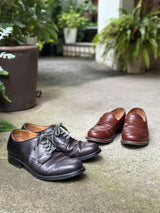 【2026 NEW COLLECTION】#2150 ≪BLACK≫ ITALIAN HORSE PLAIN TOE SHOES イタリアンホースプレーントゥシューズ※ハーフラバー装着済み